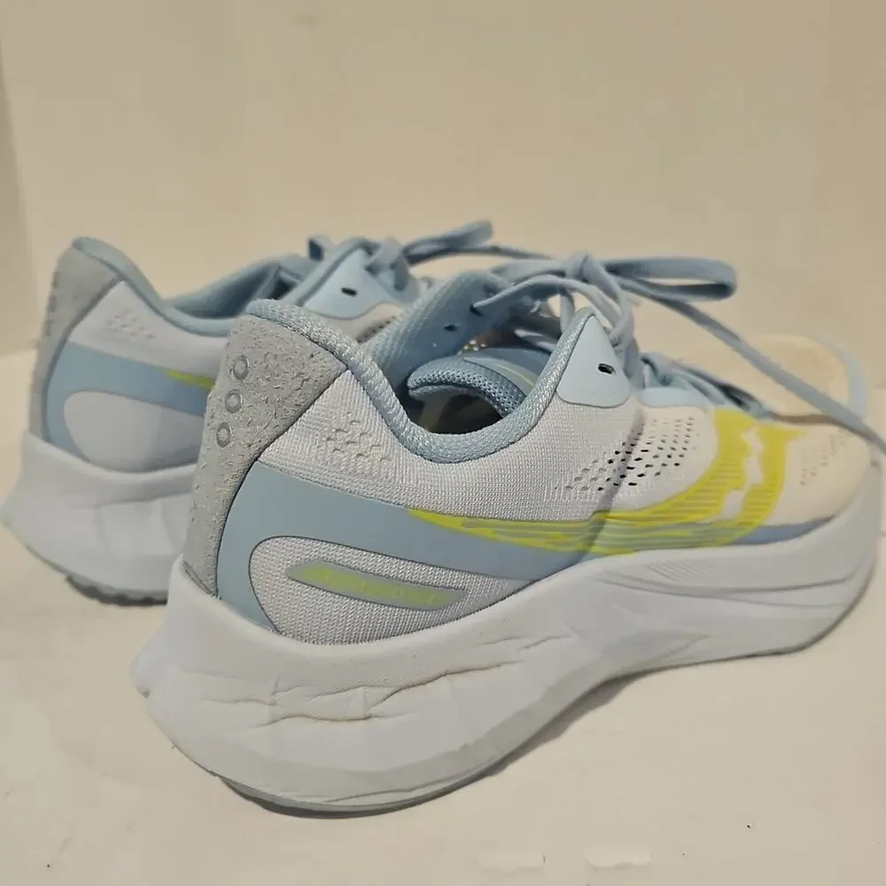 Saucony Tide 2 Women’s Running Shoes Size 9.5 Blue White Breathable Athletic